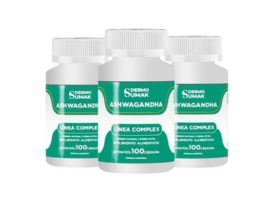 ASHWAGANDHA ENERGIA NATURAL 100 CAPSULAS DERMO SUMAK 3 UND