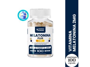 MELATONINA PLUS 2MG - 100 CAP - DERMO SUMAK + PASTILLERO