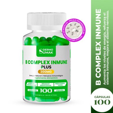 B COMPLEX INMNUNE 100MG - 100 CAP - DERMO SUMAK + PASTILLERO