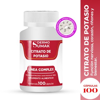 CITRATO COMPLEX 500MG - 100 CAP - DERMO SUMAK + PASTILLERO