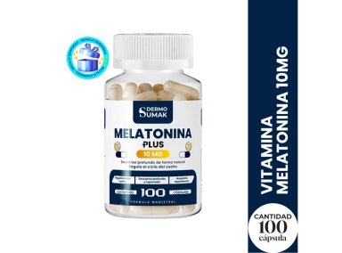 MELATONINA PLUS 10MG - 100 CAP - DERMO SUMAK + PASTILLERO