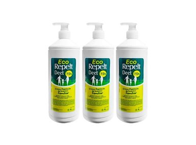 REPELENTE FAMILIAR ECO REPELT DEET 75% 1LT LA COOPER 3 UND