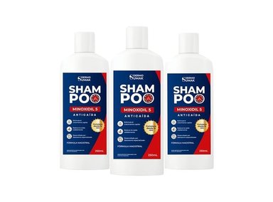 SHAMPOO MINOXIDIL 5% - 250ML DERMO SUMAK 3 UND - 1