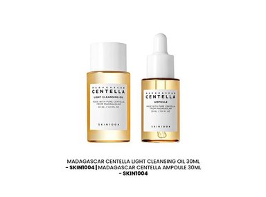 MADAGASCAR CENTELLA LIGHT CLEAN.OIL 30ML+CENTELLA AMPOULE20ML SKIN1004 - 2
