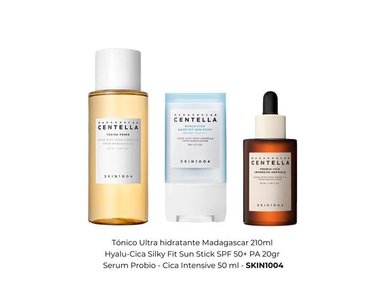 COMBO CENTELLA TÓNICO 210ML + SUN STICK 20GR + SERUM PROBIO 50ML - 2