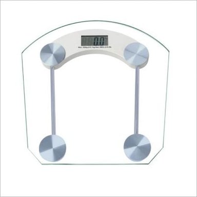BALANZA DIGITAL BAÑO VIDRIO TRANSPARENTE HASTA 180KG