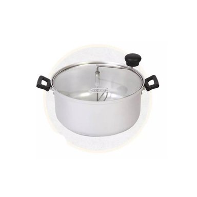 OLLA TRAMONTINA SILVER TOSTADORA PORCORN CANCHA MANI ALU.ANODIZADO 26 CM