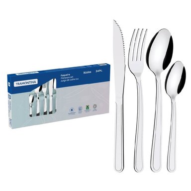 SET. CUBIERTOS TRAMONTINA X24 PZ ACE.INOX