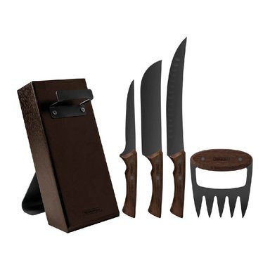 KIT PARA ASADO TRAMONTINA CHURRASCO  ACER INOX 5 PIEZAS