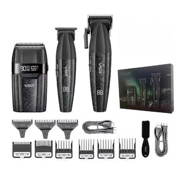 MAQUINA DE CORTAR CABELLO Y TRIMER +AFEITA.PACK PROFESIONAL VGR NEGRO