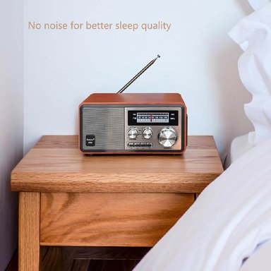 RADIO PORTATIL AM FM RETRO VINTAGE PARLANTE BLUETOOTH - 2