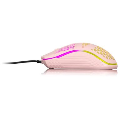 MOUSE GAMER ENKORE EKM121 ROSADO USB LED 1600 DPI GEOX - 2