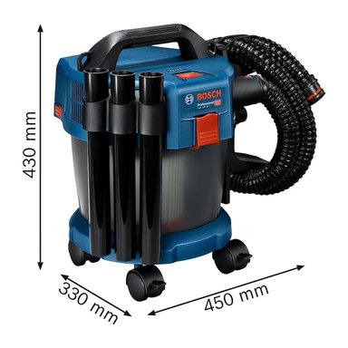 ASPIRADORA DE POLVO BOSCH GAS 18V-10L INALÁMBRICA PREMIUN SIN BAT - 4