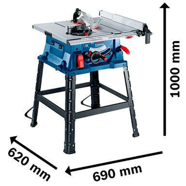 SET DE HERRAMIENTAS BOSCH SIERRA MESA GTS 254 1800 WATTS + 1 DISCO 254MM PROFES - 3