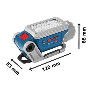 LINTERNA BOSCH GLI 12V-330 ACERO INOXIDABLE INAL. CON 10 LED'S-330 LÚMENES SIN BATERÍA - 4