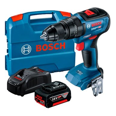TALADRO PERCUTOR GSB 18V-50 BOSCH BRUSHLESS + MALETA PROFES. + BAT 5.0 A.H