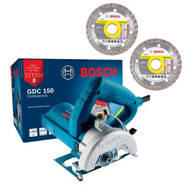 SIERRA MÁRMOL BOSCH GDC 150 220V 1500W + 2 DISCOS