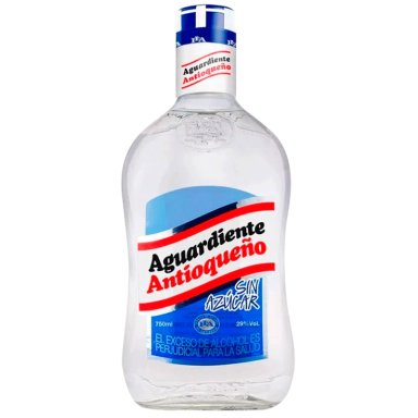 AGUARDIANTE ANTIOQUEÑO AZUL SIN AZÚCAR BOTELLA 750ML