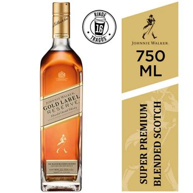 WHISKY JOHNNIE WALKER GOLD LABEL BOTELLA 750ML - 2