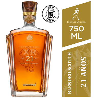 WHISKY JOHNNIE WALKER XR 21 AÑOS BOTELLA 750ML - 1