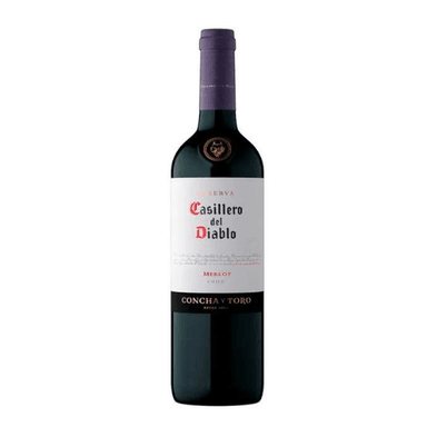 VINO MERLOT CASILLERO DEL DIABLO BOTELLA 750 ML