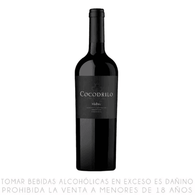 VINO VIÑA COBOS BOTELLA 750 ML COCODRILO MALBEC
