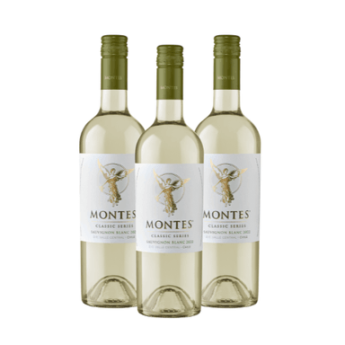 PACK X3 VINO MONTES CLASSIC SAUVIGNON BLANC BOTELLA 750ML