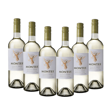 PACK X6 VINO MONTES CLASSIC SAUVIGNON BLANC BOTELLA 750ML