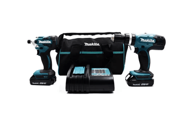 KIT DLX2336SYX TALADRO PERCUTOR 18V DHP453 + ATORNILLADOR IMPACTO 18V DTD156 - DLX2336SYX MAKITA