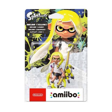 FIGURA COLECCIONABLE NINTENDO AMIIBO INKLING YELLOW SPLATOON 3 SWITCH - 1