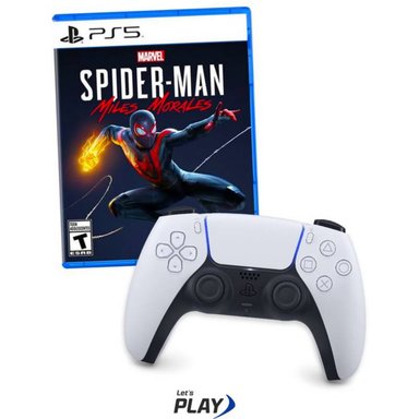 MANDO PLAYSTATION 5 DUALSENSE + SPIDERMAN MILES MORALES PS5 - 1
