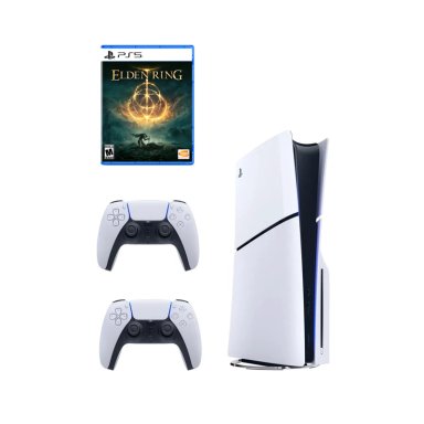 CONSOLA SONY - PLAYSTATION PS5 PLAYSTATION 5 SLIM LECTORA DISCOS + ELDEN RING + MANDO BLANCO - 1