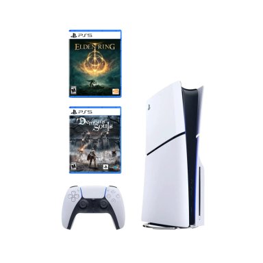 CONSOLA PS5 PLAYSTATION 5 SLIM LECTORA DE DISCOS + ELDEN RING + DEMON SOULS - 1