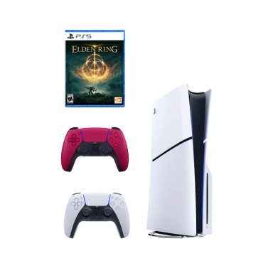CONSOLA PS5 PLAYSTATION 5 SLIM LECTORA DE DISCOS + ELDEN RING + MANDO ROJO - 1