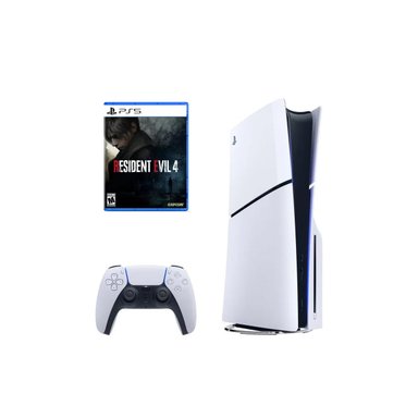 CONSOLA SONY - PLAYSTATION PS5 PLAYSTATION 5 SLIM LECTORA DISCOS + RESIDENT EVIL 4 REMAKE - 1