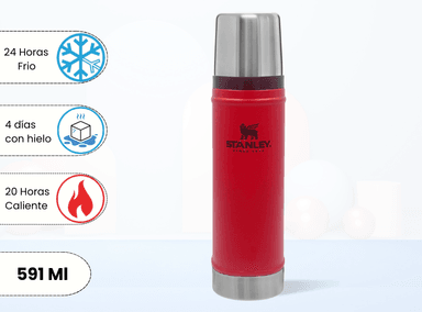 TERMO DE BEBIDA STANLEY CLASSIC LAVA 591 ML