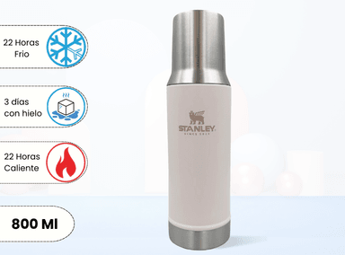 TERMO DE BEBIDA MATE SYSTEM ROSA QUARTZ STANLEY 800 ML