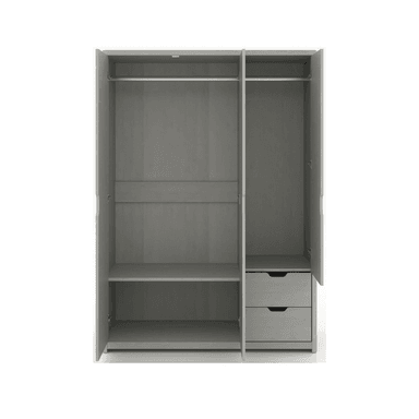 ROPERO CENTRAL DECCO MATE PRIAMO 2 CAJONES GRIS CLARO - 2