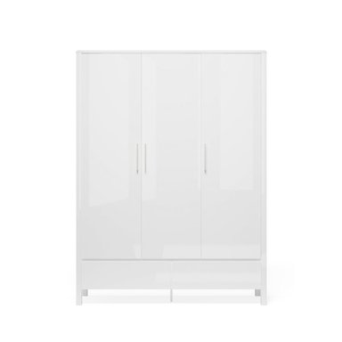 ROPERO CENTRAL DECCO MATE GALVEZ 4 PUERTAS 2 CAJONES BLANCO