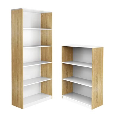 ESTANTE CENTRAL DECCO CREMA 5 NIVELES NIEVES