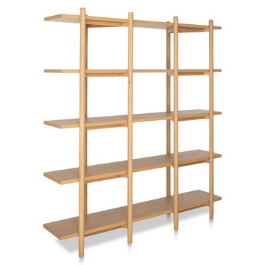 ESTANTE CENTRAL DECCO MADERA 5 NIVELES RASHIDI