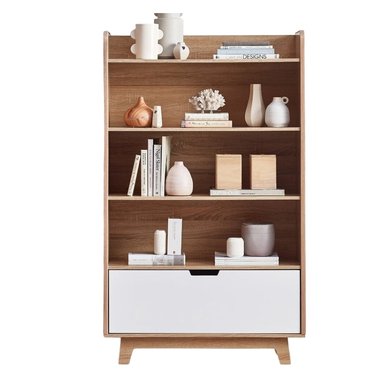 ESTANTE CENTRAL DECCO MADERA 4 NIVELES ESMERALDA