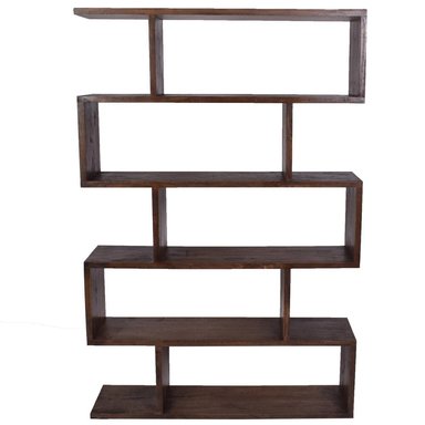 ESTANTE CENTRAL DECCO NOGAL 5 NIVELES SHU