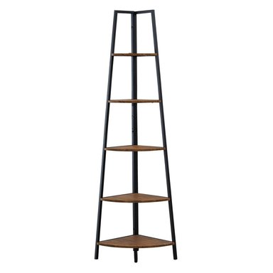 ESTANTE CENTRAL DECCO NOGAL 5 NIVELES WENDY