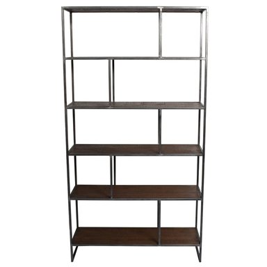 ESTANTE CENTRAL DECCO NOGAL 5 NIVELES JADE