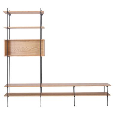 ESTANTE CENTRAL DECCO MADERA 6 NIVELES OSAZE