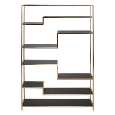 ESTANTE CENTRAL DECCO NEGRO 5 NIVELES OSAHAR