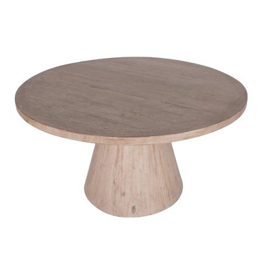 MESA CENTRAL DECCO MADERA 120X120CM PARA 6 SILLAS STEMPH