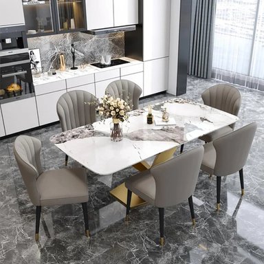 MESA CENTRAL DECCO ORO 200X100CM PARA 6 SILLAS HAUGEN - 3
