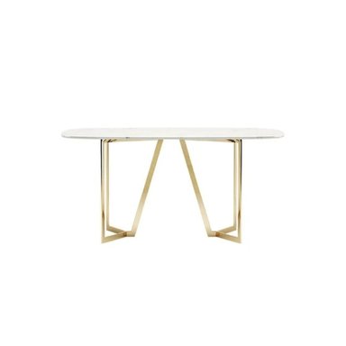 MESA CENTRAL DECCO ORO 160X90CM PARA 6 SILLAS LUND